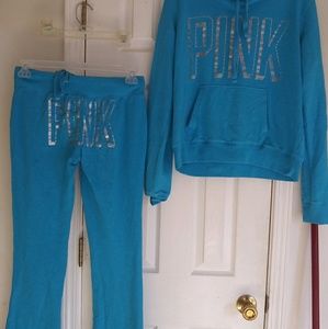 PINK LG TOP SMALL PANTS FITS LIKE MEDIUM OR LG